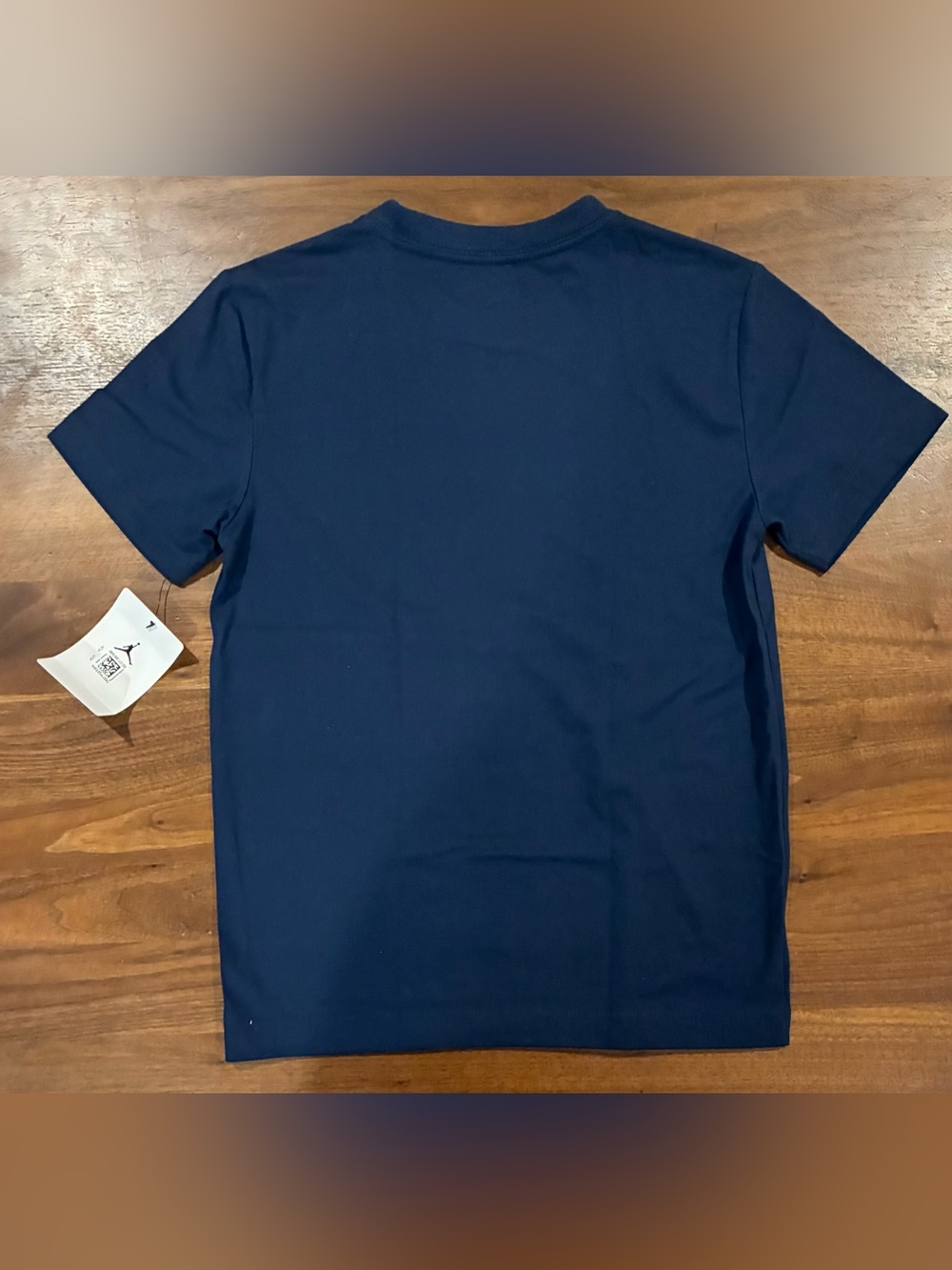 NWT- Jordan Boys' Navy Short Sleeve Jumpman Tee - Picture 3 of 4